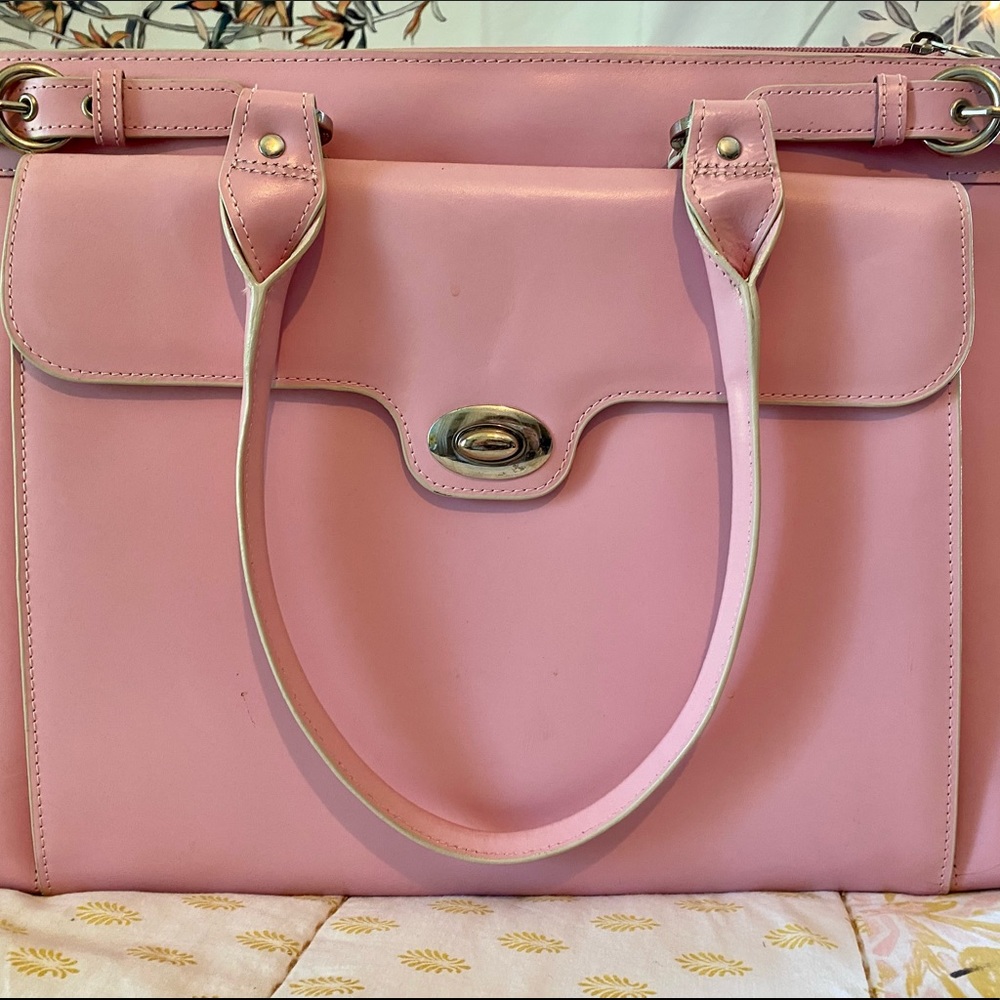 McKlein USA Winnetka 15.6” Ladies Pink Briefcase